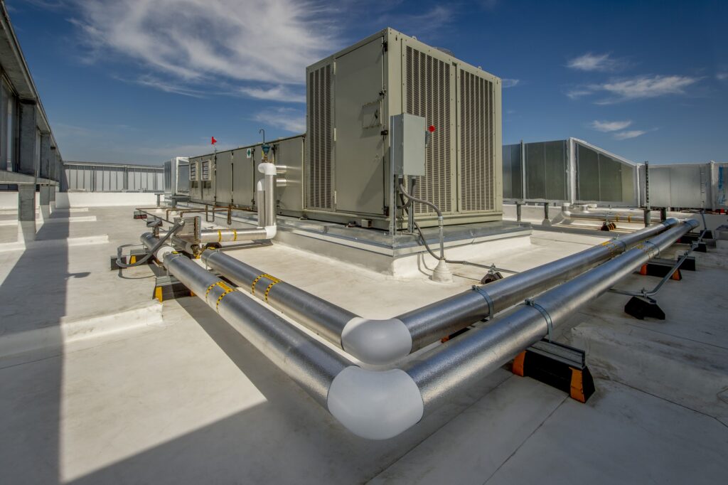 Commercial building hvac rooftop unit